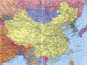 Карта Китая - подробная, на русском языке №1